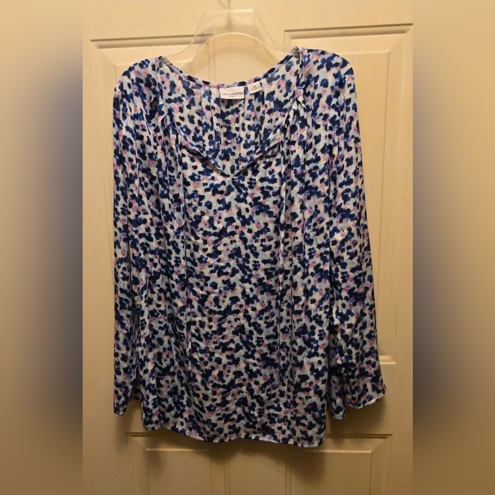 Liz Claiborne Multicolor Patterned Blouse